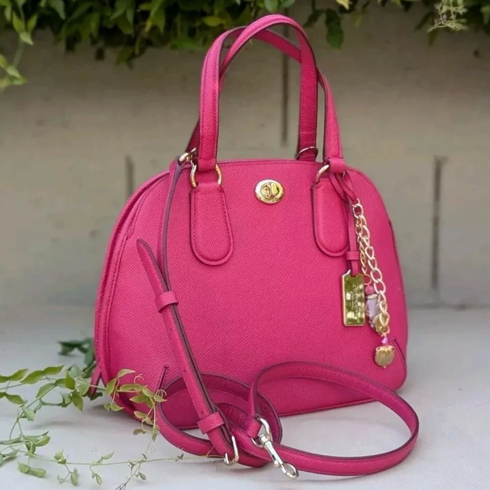 COACH PRINCE STREET MINI Pink Ruby SATCHEL crossbody SHOULDER BAG 34940 Leather - Picture 2 of 14